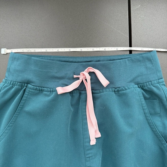 FIGS High Waisted Yola Skinny Scrub Pants Caribbean Blue Size XSP - Picture 4 of 7